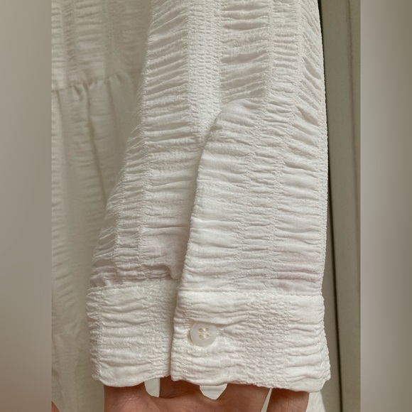 ZARA Textured Weave Dress - size XS white - Picture 9 of 13